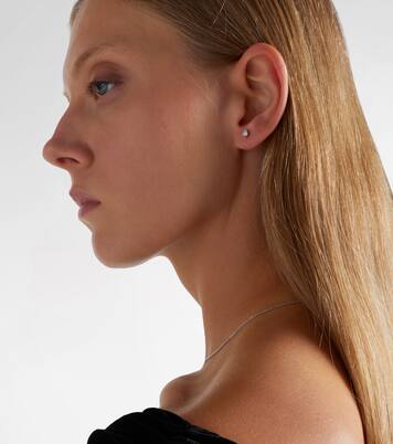 Einzelner Ohrring aus 18kt Weißgold mit Diamanten | Persée