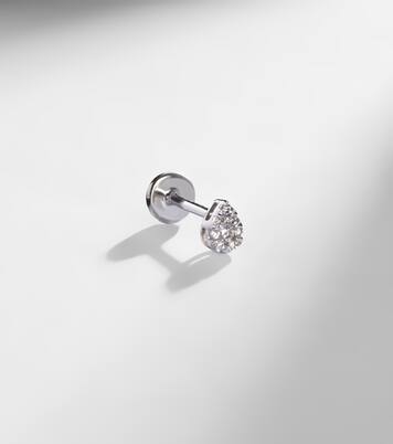 Einzelner Ohrring aus 18kt Weißgold mit Diamanten | Persée