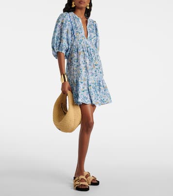 Robe Aria en coton à fleurs | Poupette St Barth