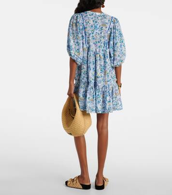 Robe Aria en coton à fleurs | Poupette St Barth