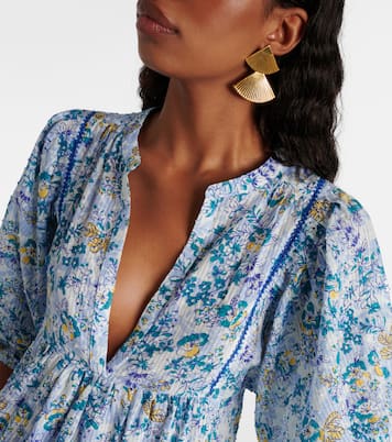 Robe Aria en coton à fleurs | Poupette St Barth