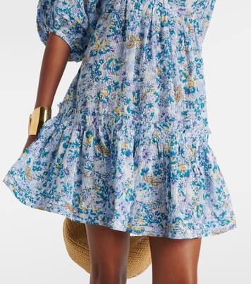 Robe Aria en coton à fleurs | Poupette St Barth