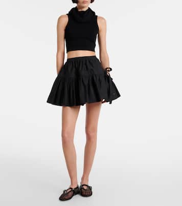 Deesser bow-detail miniskirt  | Alaïa