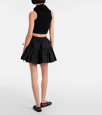 Deesser bow-detail miniskirt  | Alaïa