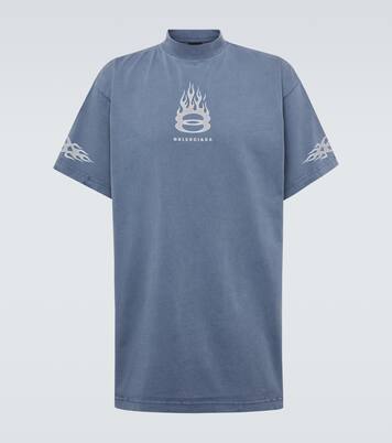 T-shirt Burning Unity en jersey de coton | Balenciaga