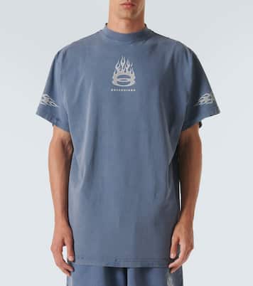 T-shirt Burning Unity en jersey de coton | Balenciaga