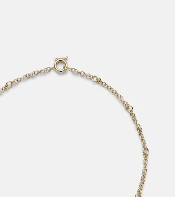 Halskette Gravity aus 18kt Gelbgold mit Diamanten und Smaragden | Spinelli Kilcollin