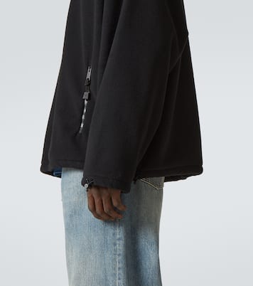 Fleece half-zip sweater | Miu Miu