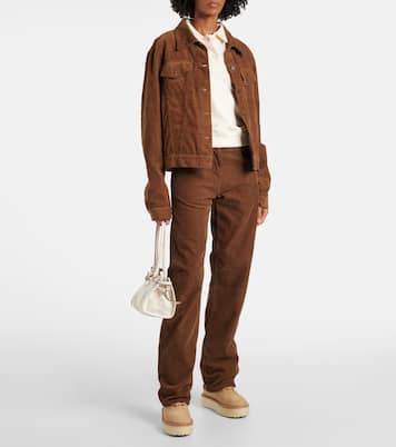 Evolve shearling-lined suede lace-up boots | Prada