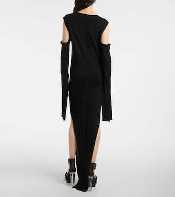 Abito lungo in lana con cut-out | Rick Owens