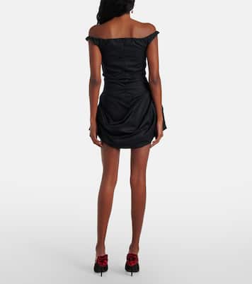 Off-Shoulder-Minikleid aus Baumwolle | Magda Butrym