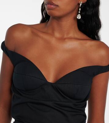 Off-Shoulder-Minikleid aus Baumwolle | Magda Butrym