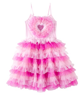 Heartburst ruffled jersey and tulle dress | Tutu Du Monde