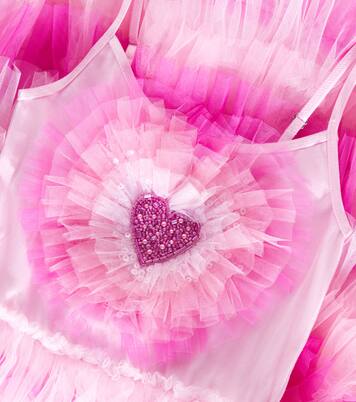 Heartburst ruffled jersey and tulle dress | Tutu Du Monde
