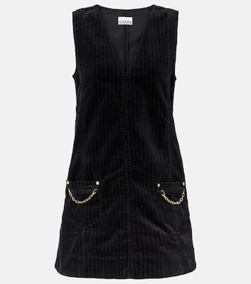 Robe en velours côtelé de coton | Ganni