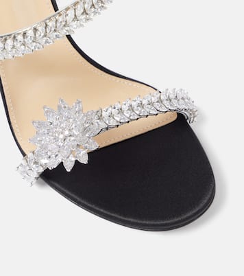 Sandalen Crystal Flower aus Satin | Mach & Mach