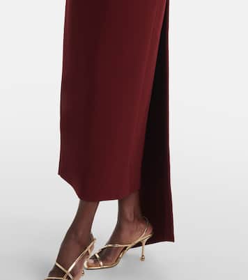 Off-Shoulder-Midikleid Derika aus Crêpe | Emilia Wickstead