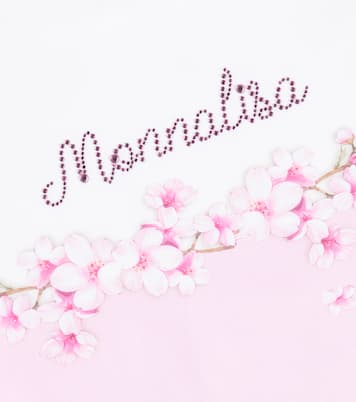 Logo floral cotton-blend T-shirt | Monnalisa