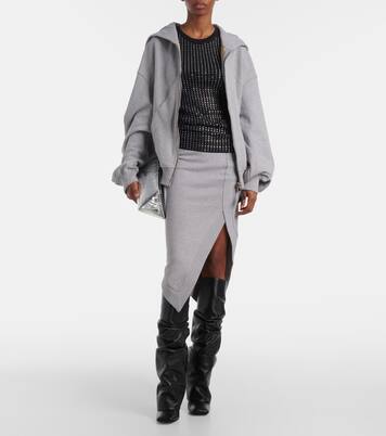 Midirock aus Baumwoll-Jersey | The Attico