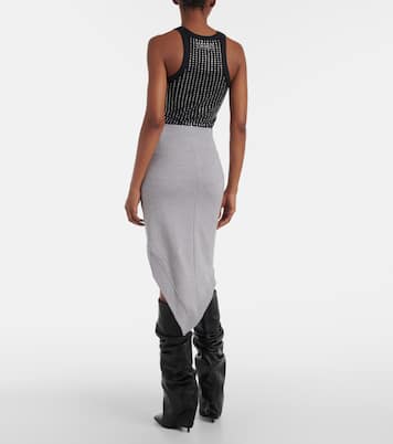 Midirock aus Baumwoll-Jersey | The Attico