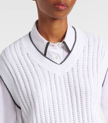 Pullunder aus Baumwolle | Brunello Cucinelli