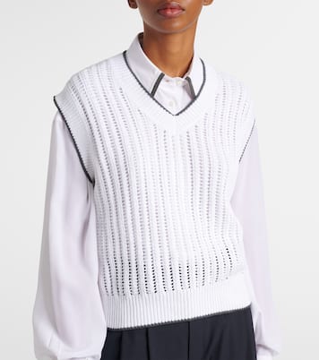 Pullunder aus Baumwolle | Brunello Cucinelli