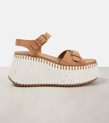 Nama suede wedge sandals | Chloé