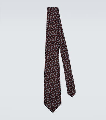 Corbata de seda en jacquard | Charvet
