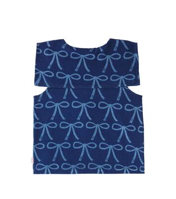 Bows denim blouse | Tinycottons