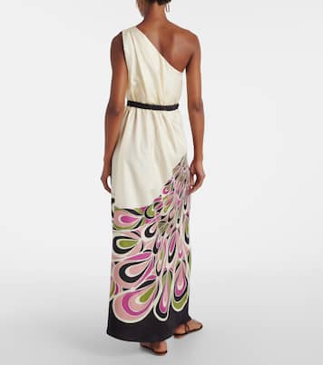 Roy printed silk twill maxi dress | La DoubleJ