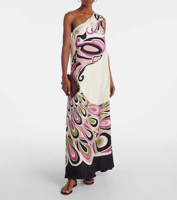 Roy printed silk twill maxi dress | La DoubleJ