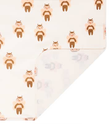 Baby printed cotton blanket | Mini Rodini