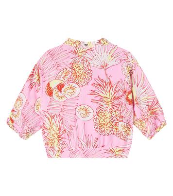 Azia printed crop top | Poupette St Barth Kids