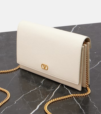 VLogo Signature Mini leather crossbody bag | Valentino Garavani