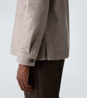 Pantalones tapered de franela de lana | Zegna