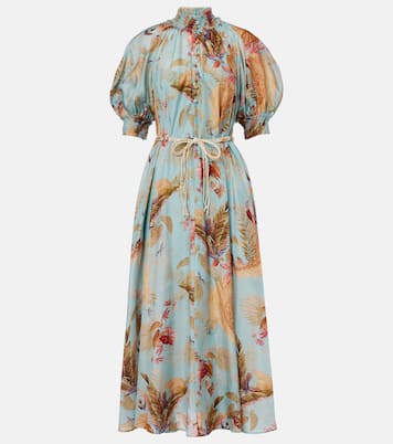 Ascension Billow floral silk maxi dress | Zimmermann