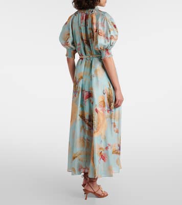 Ascension Billow floral silk maxi dress | Zimmermann