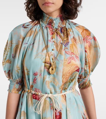 Ascension Billow floral silk maxi dress | Zimmermann