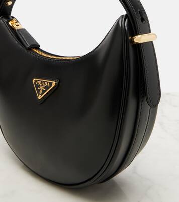Arqué Small leather shoulder bag | Prada