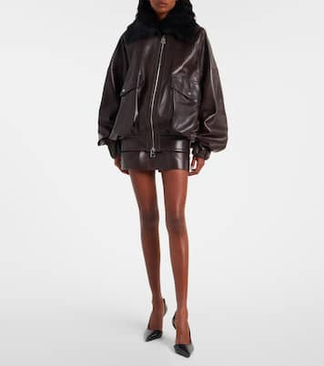 Jett leather miniskirt | Khaite