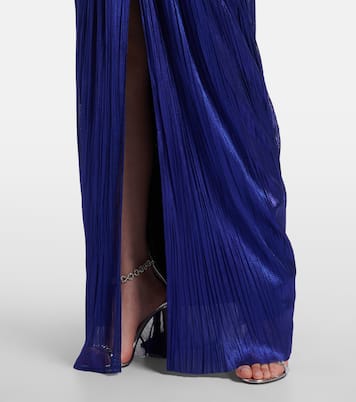 Camilla metallic silk tulle bustier gown | Maria Lucia Hohan