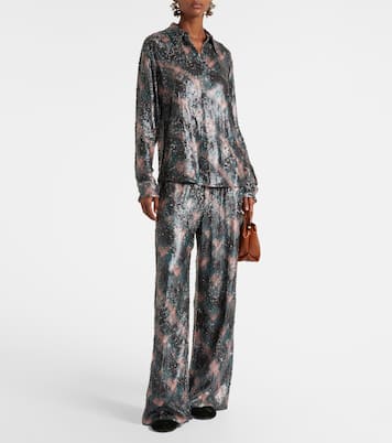 Wedges 95 aus Samt | Dries Van Noten