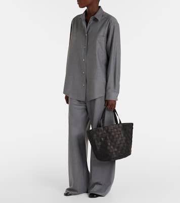 Tote Bag Sisal aus Leder  | The Row