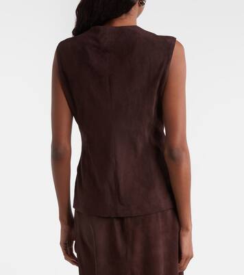 Weste Casino aus Veloursleder | Stouls