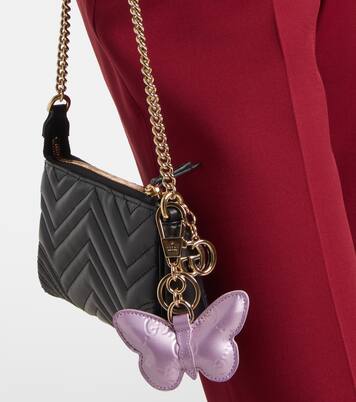 Charm para bolso Butterfly de piel | Gucci