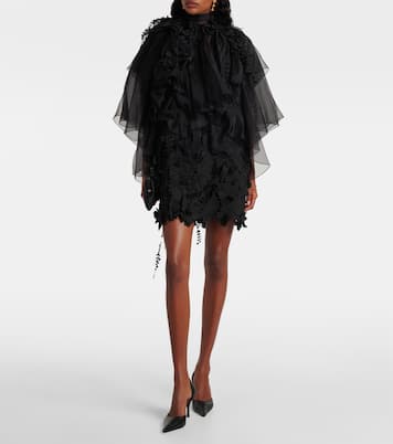 Hypnotic floral-appliqué minidress | Zimmermann