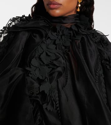 Hypnotic floral-appliqué minidress | Zimmermann