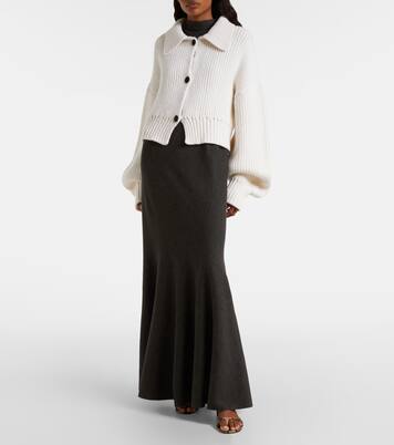 Pome ribbed-knit cashmere cardigan | Khaite