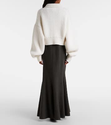 Pome ribbed-knit cashmere cardigan | Khaite