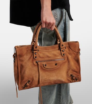 Le City Medium suede tote bag | Balenciaga